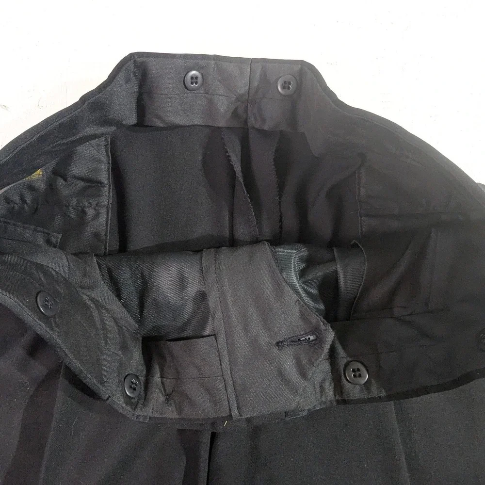 Vintage Black Wool Tuxedo Suit Set 44L Peak Lapel‎ USA